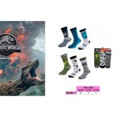 CALCETINES JURASSIC WORLD PACK 3 T. 23/34 - 37592