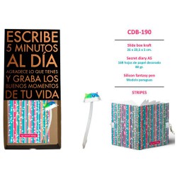 DIARIO CON CANDADO+BOLI EN ESTUCHE -CDB190