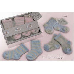 PACK 3 CALCETINES BEBE SURTIDO 2 COLORES - BF5678